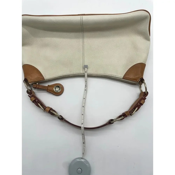 Vintage Authentic Dooney and Bourke White Pebble Leather Hobo Bag H3 433400 - Picture 11 of 16